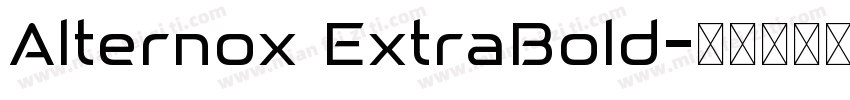 Alternox ExtraBold字体转换